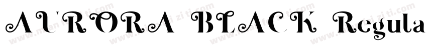 AURORA BLACK Regular字体转换